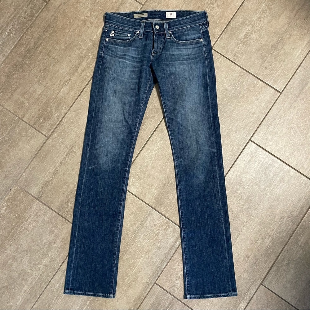 Ag Adriano Goldschmied The Tomboy Relaxed Straight Denim Jean Size 24R USA Made